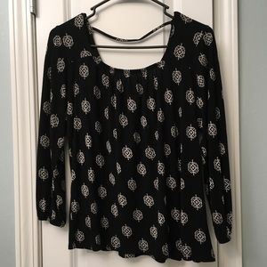 Old Navy Boho Patterned Top, Size XS